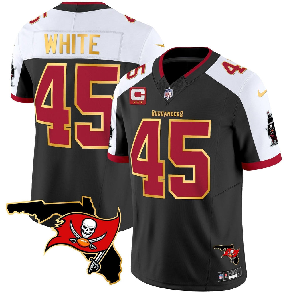 TB Florida Patch Gold Trim Vapor Jersey