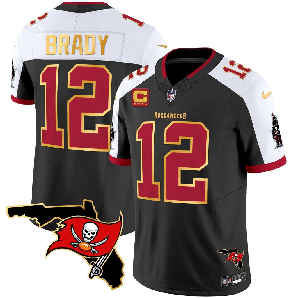 TB Florida Patch Gold Trim Vapor Jersey
