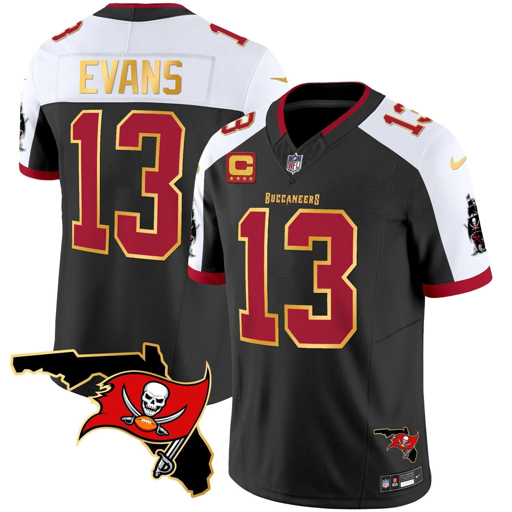TB Florida Patch Gold Trim Vapor Jersey