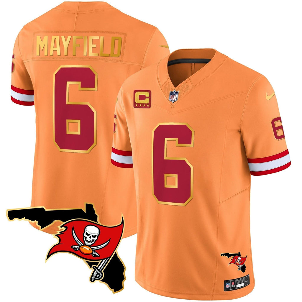 TB Florida Patch Gold Trim Vapor Jersey