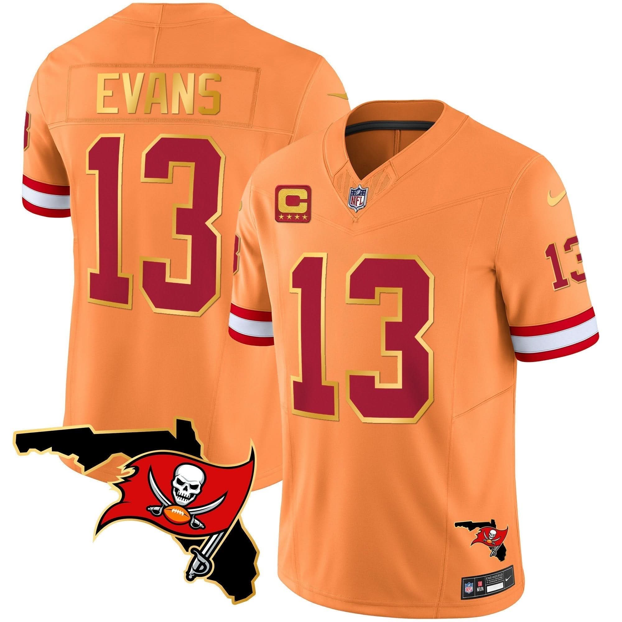 TB Florida Patch Gold Trim Vapor Jersey