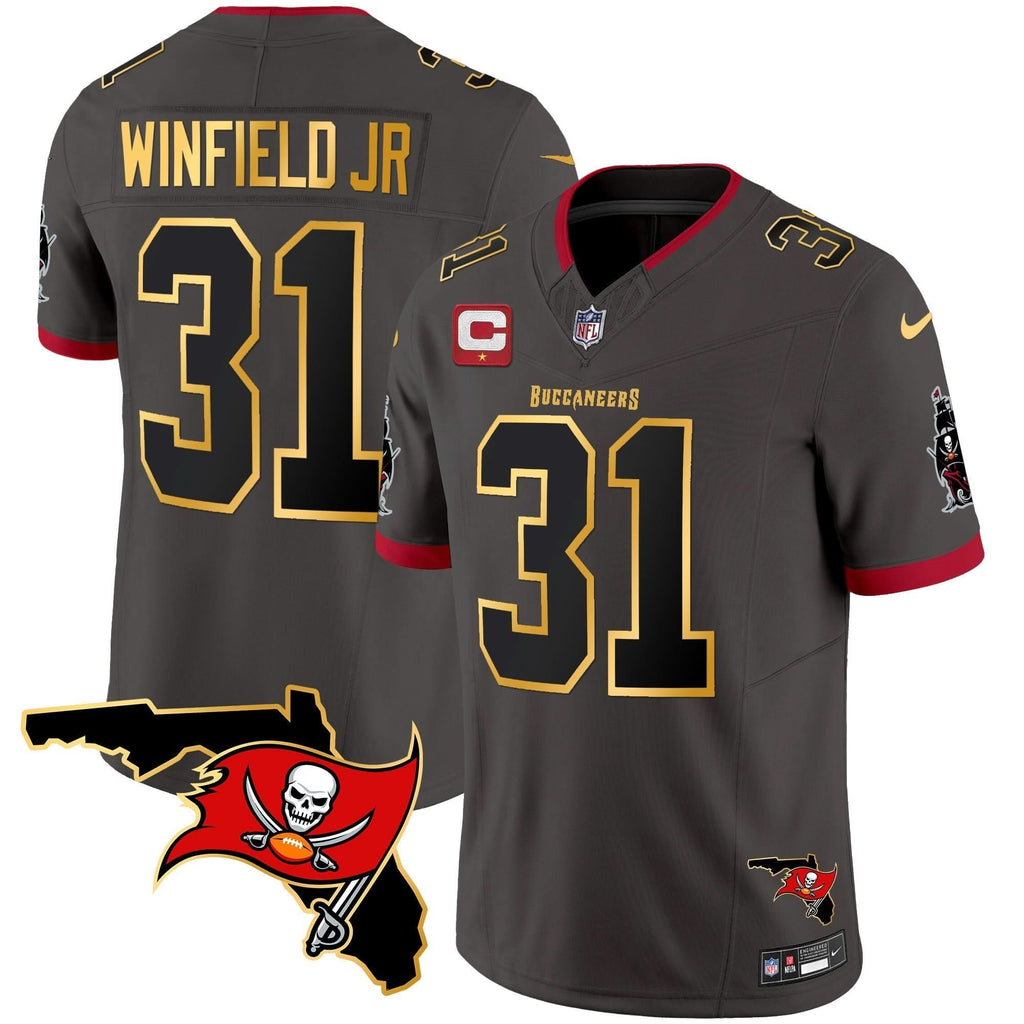 TB Florida Patch Gold Trim Vapor Jersey