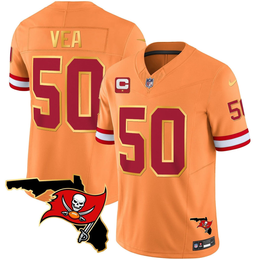 TB Florida Patch Gold Trim Vapor Jersey