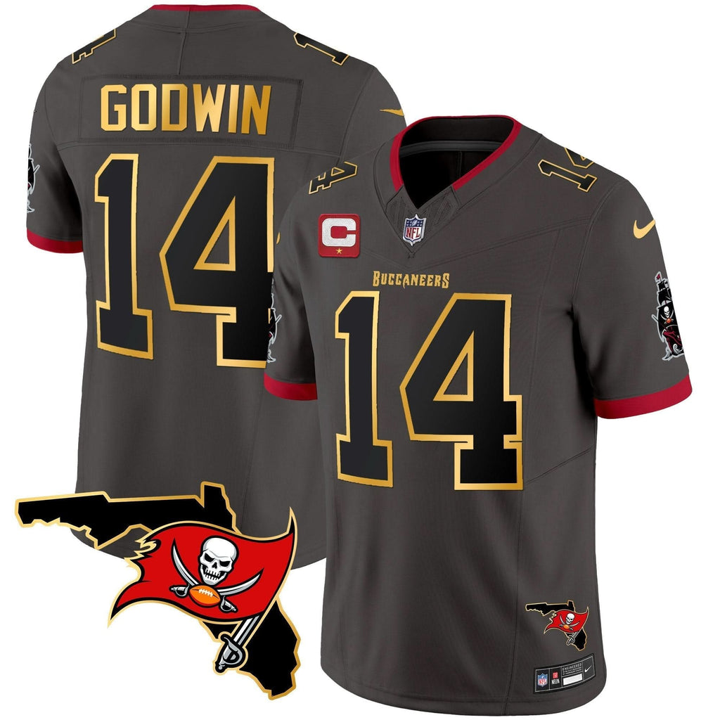 TB Florida Patch Gold Trim Vapor Jersey