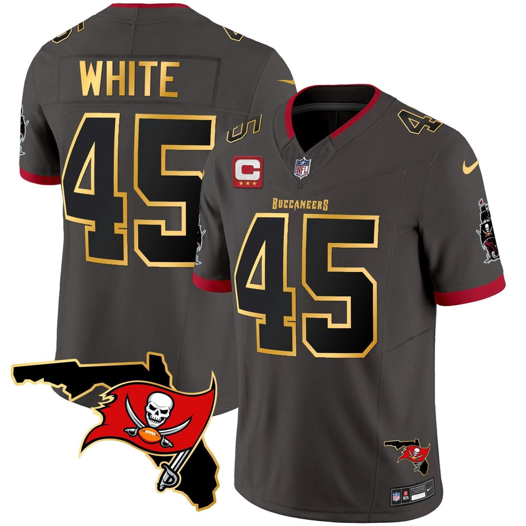 TB Florida Patch Gold Trim Vapor Jersey