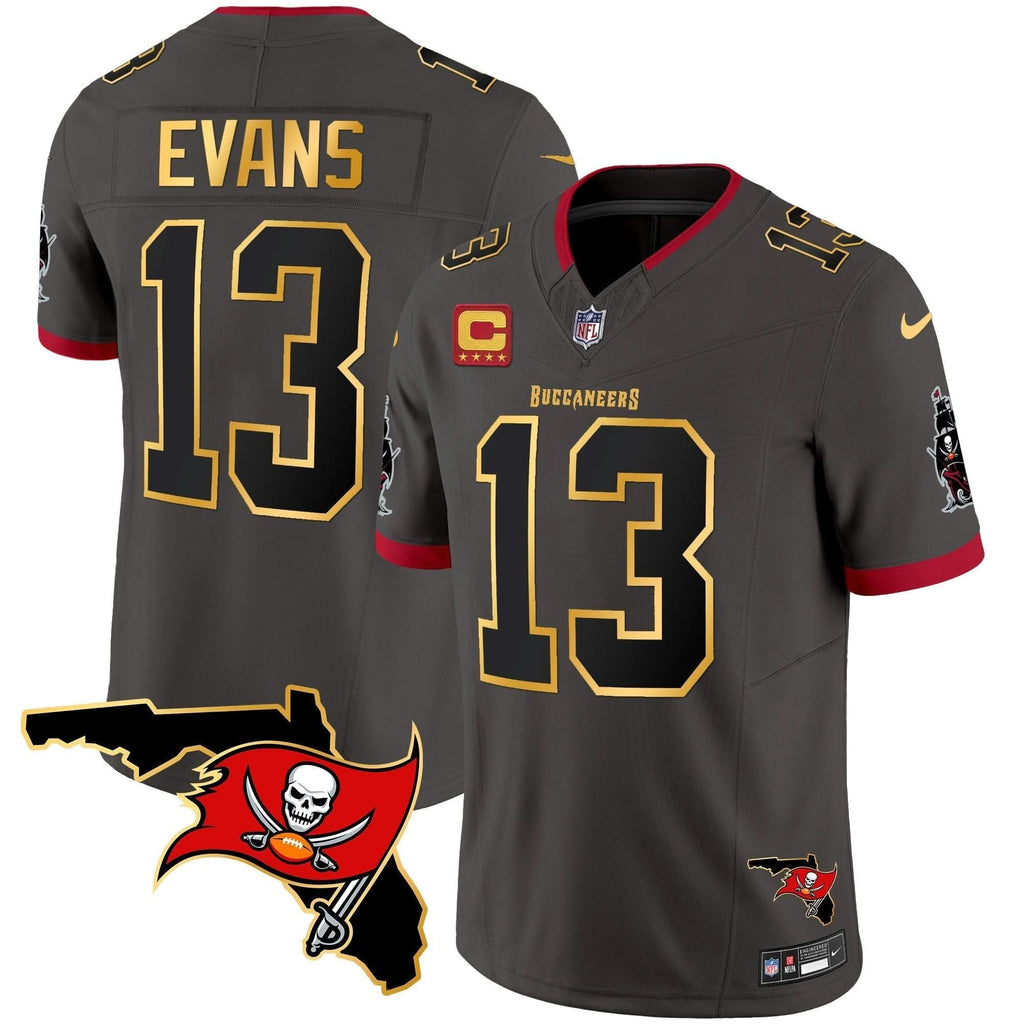 TB Florida Patch Gold Trim Vapor Jersey