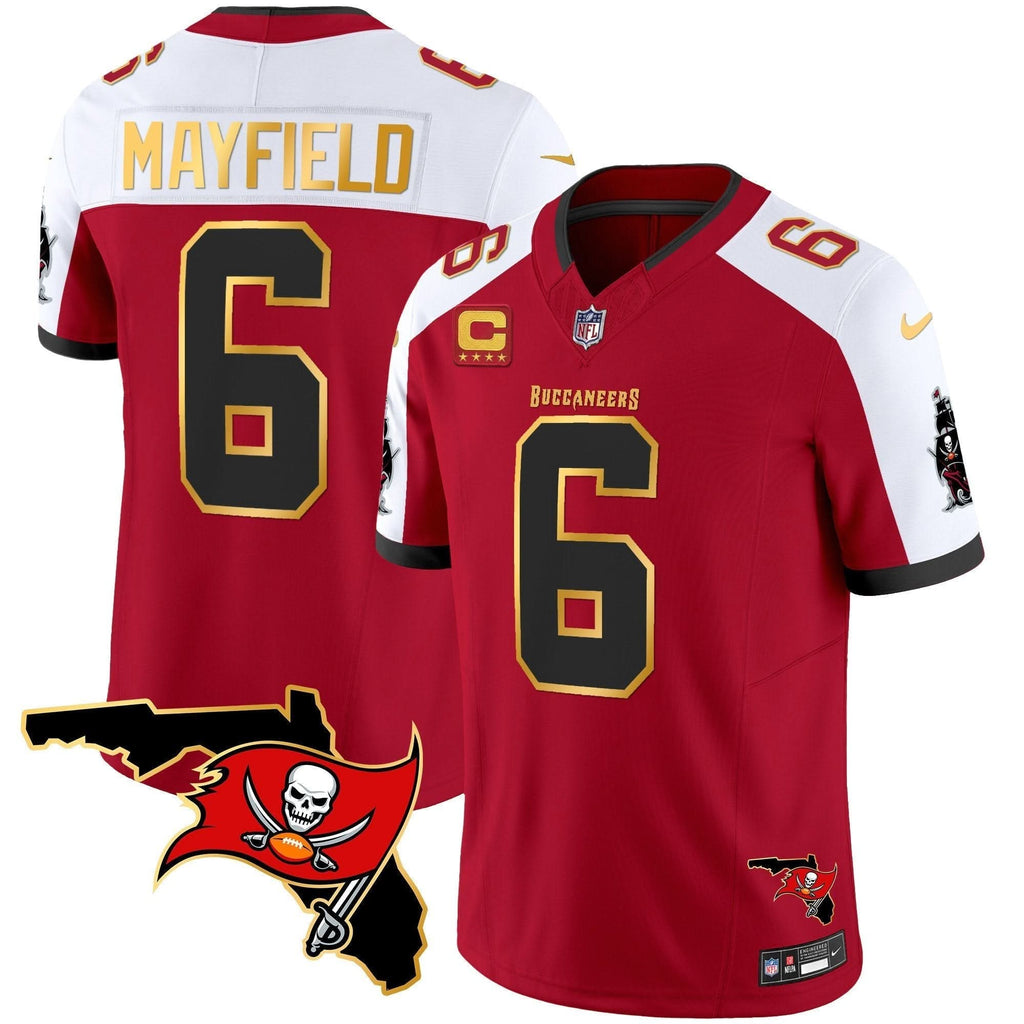 TB Florida Patch Gold Trim Vapor Jersey