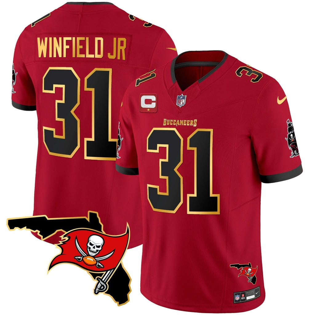TB Florida Patch Gold Trim Vapor Jersey