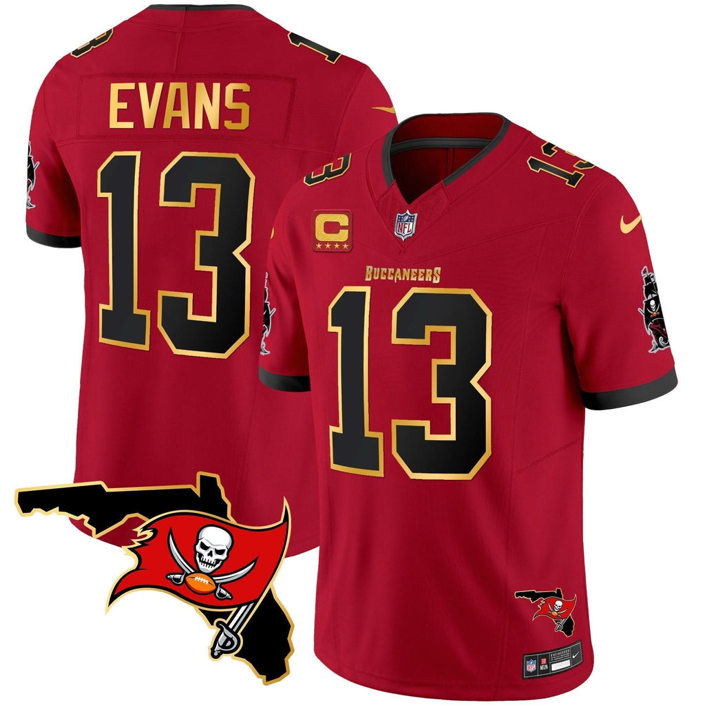 TB Florida Patch Gold Trim Vapor Jersey