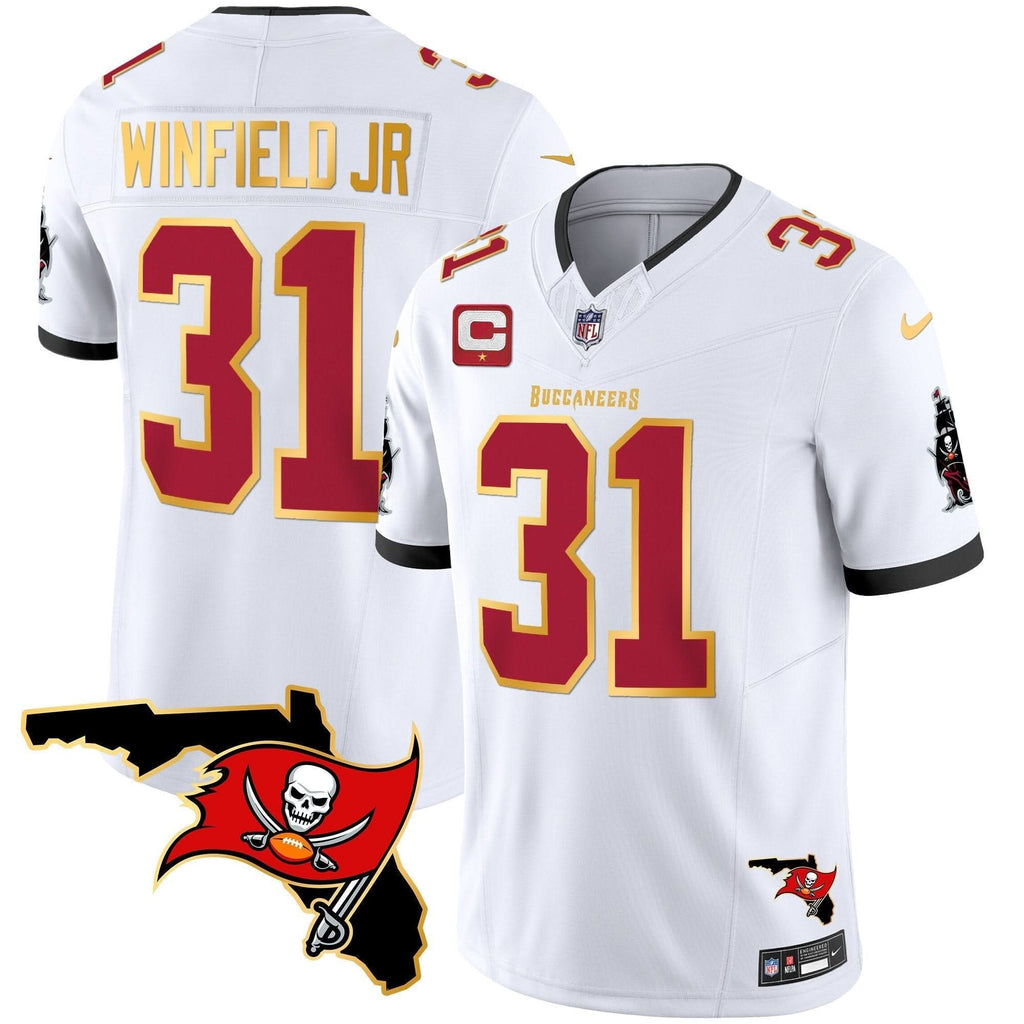 TB Florida Patch Gold Trim Vapor Jersey