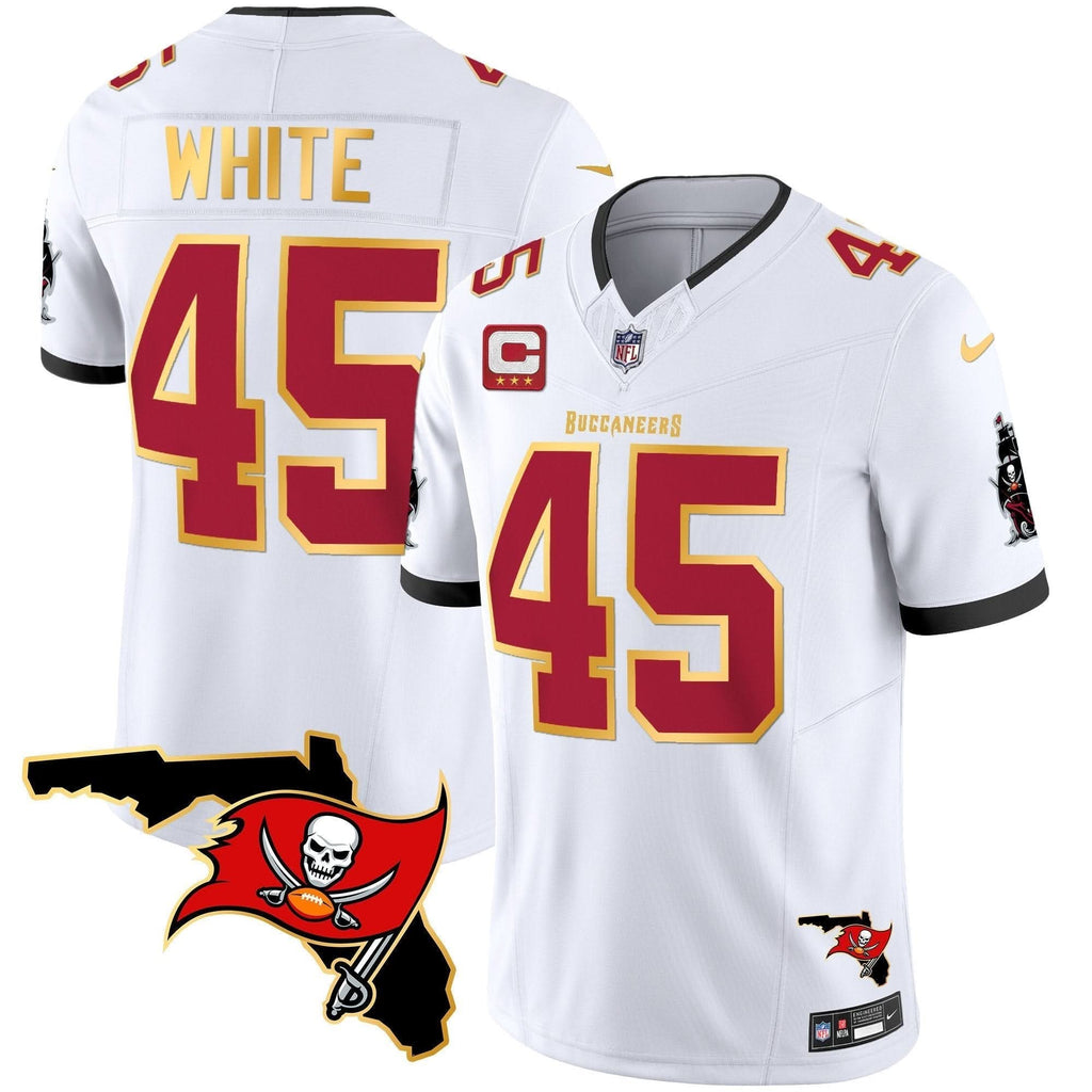 TB Florida Patch Gold Trim Vapor Jersey