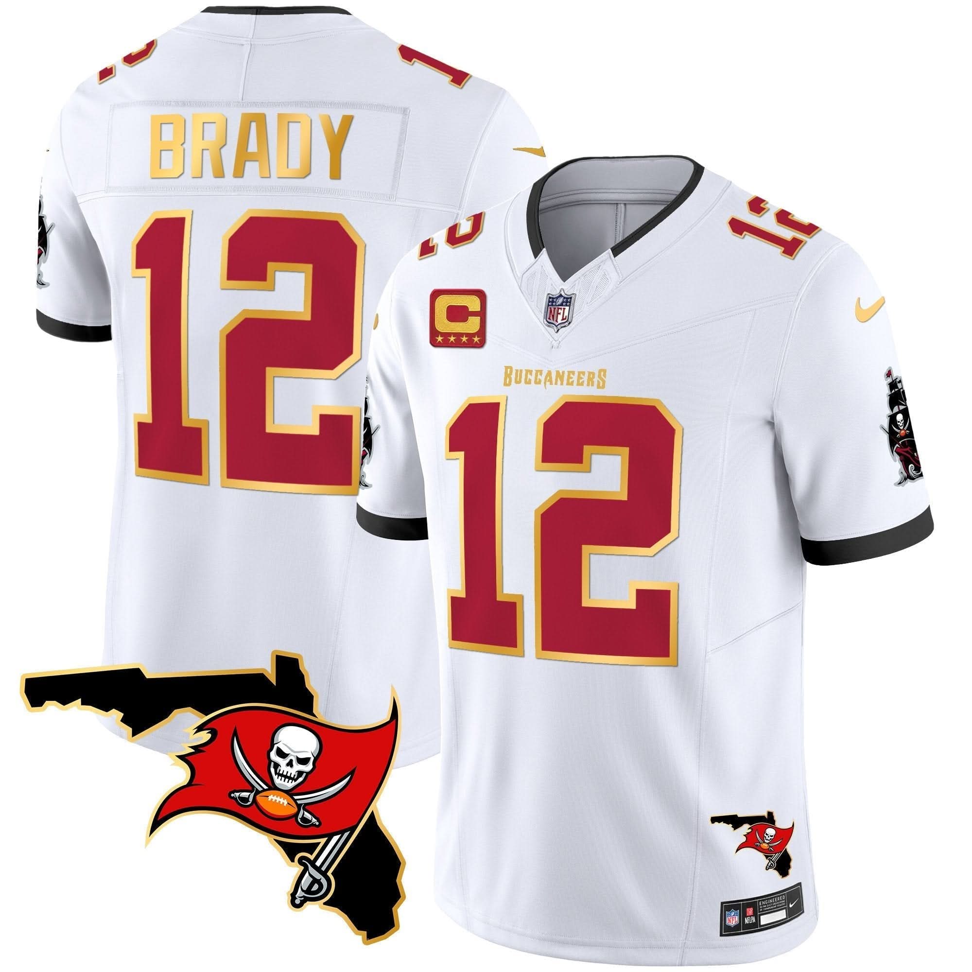 TB Florida Patch Gold Trim Vapor Jersey