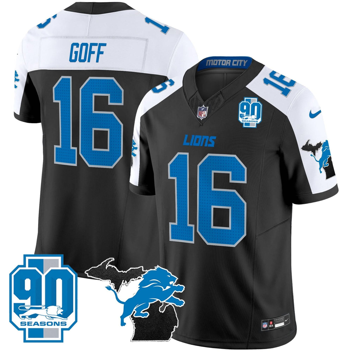DET 2024 Michigan & 90th Year Patch Vapor Jersey