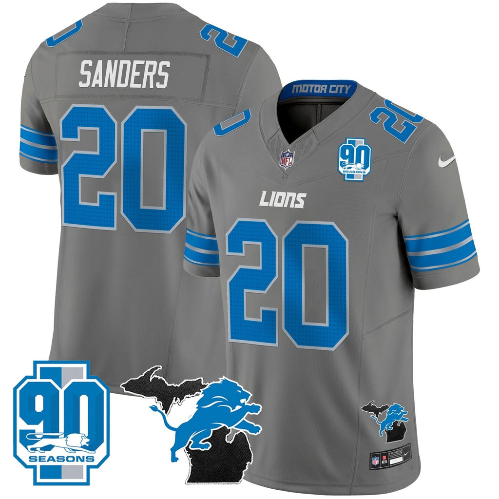 DET 2024 Michigan & 90th Year Patch Vapor Jersey