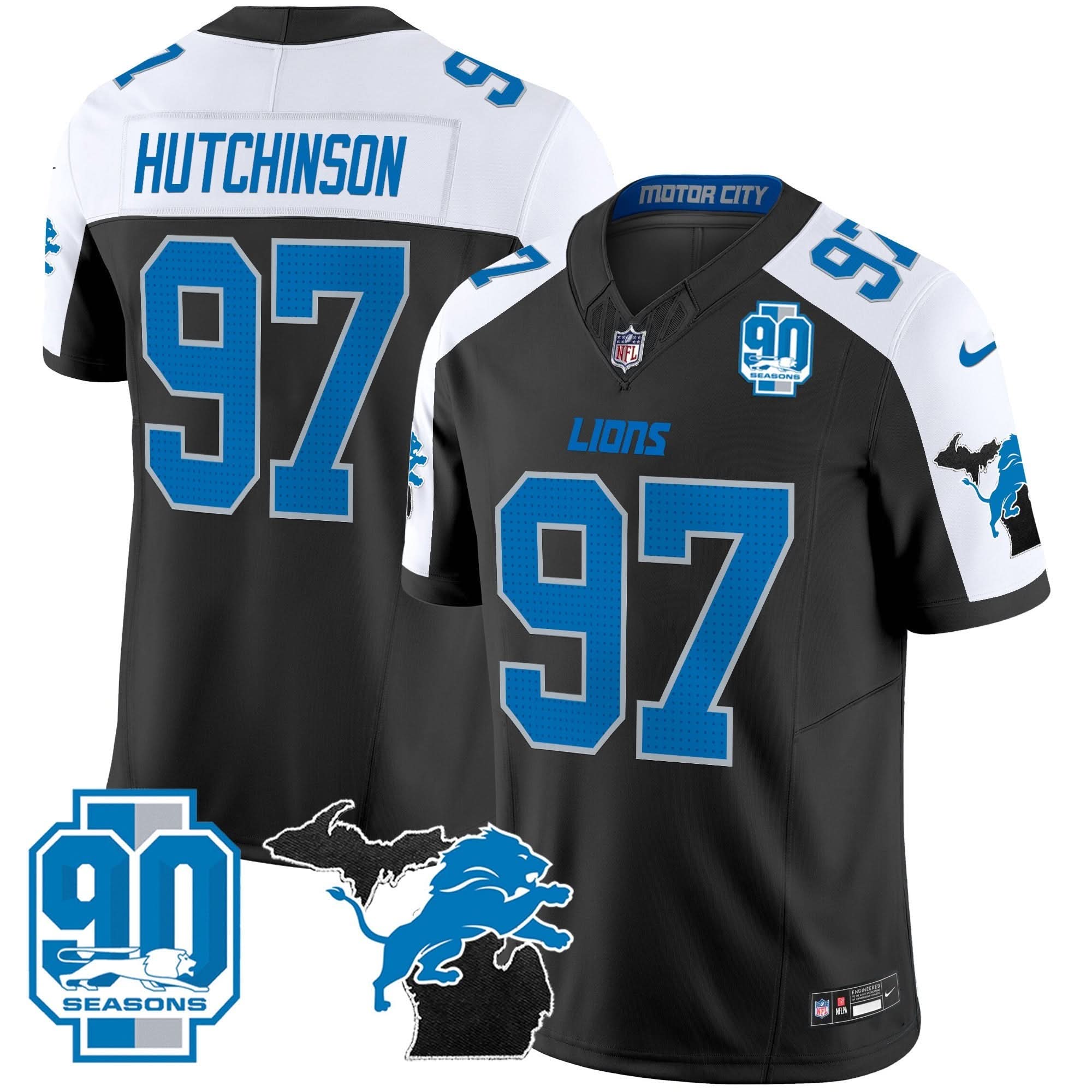 DET 2024 Michigan & 90th Year Patch Vapor Jersey