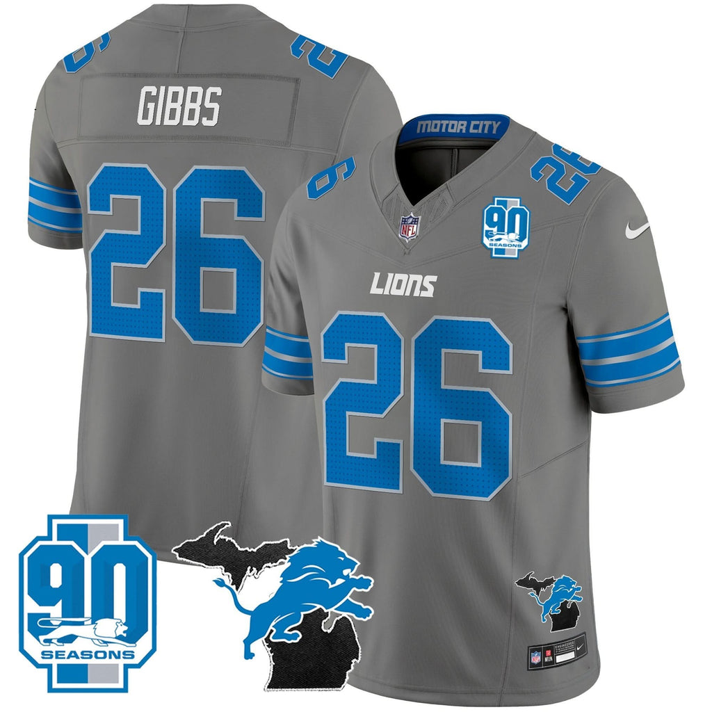 DET 2024 Michigan & 90th Year Patch Vapor Jersey
