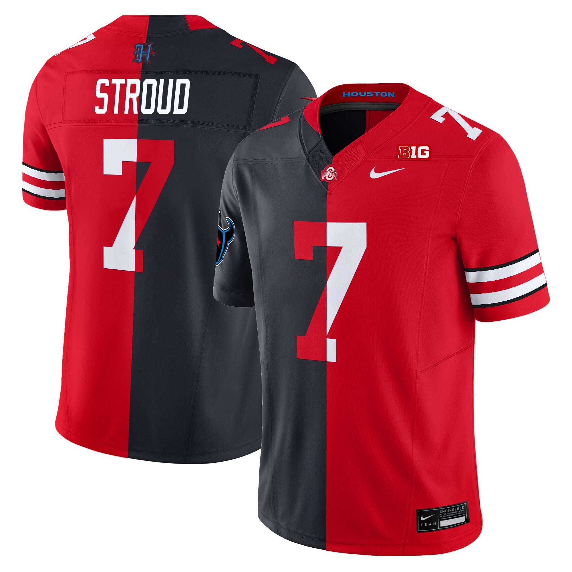 Ohio State Buckeyes Split Vapor Limited Jersey V2 - All Stitched