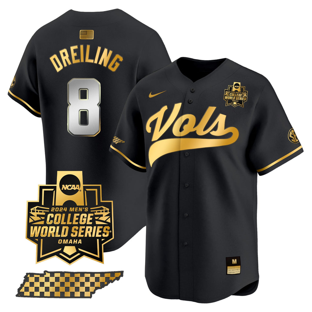Men's Tennessee Volunteers 2024 College World Series Vapor Premier Limited Jersey V2 - All Stitched