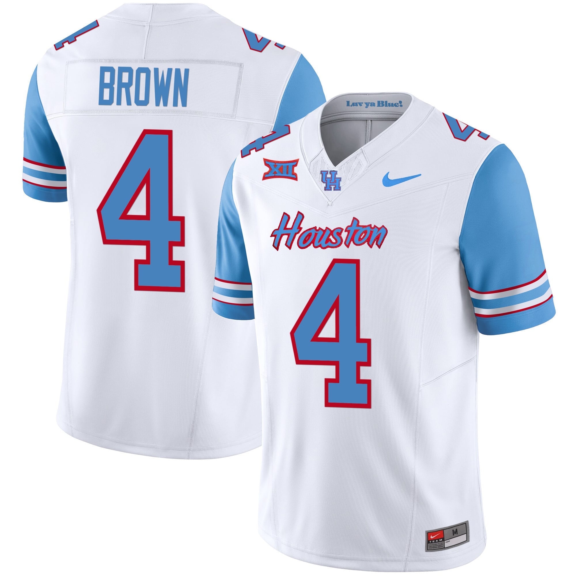Men's Houston Cougars 2023 Oilers Inspired Vapor Jersey V5 - All Stitched