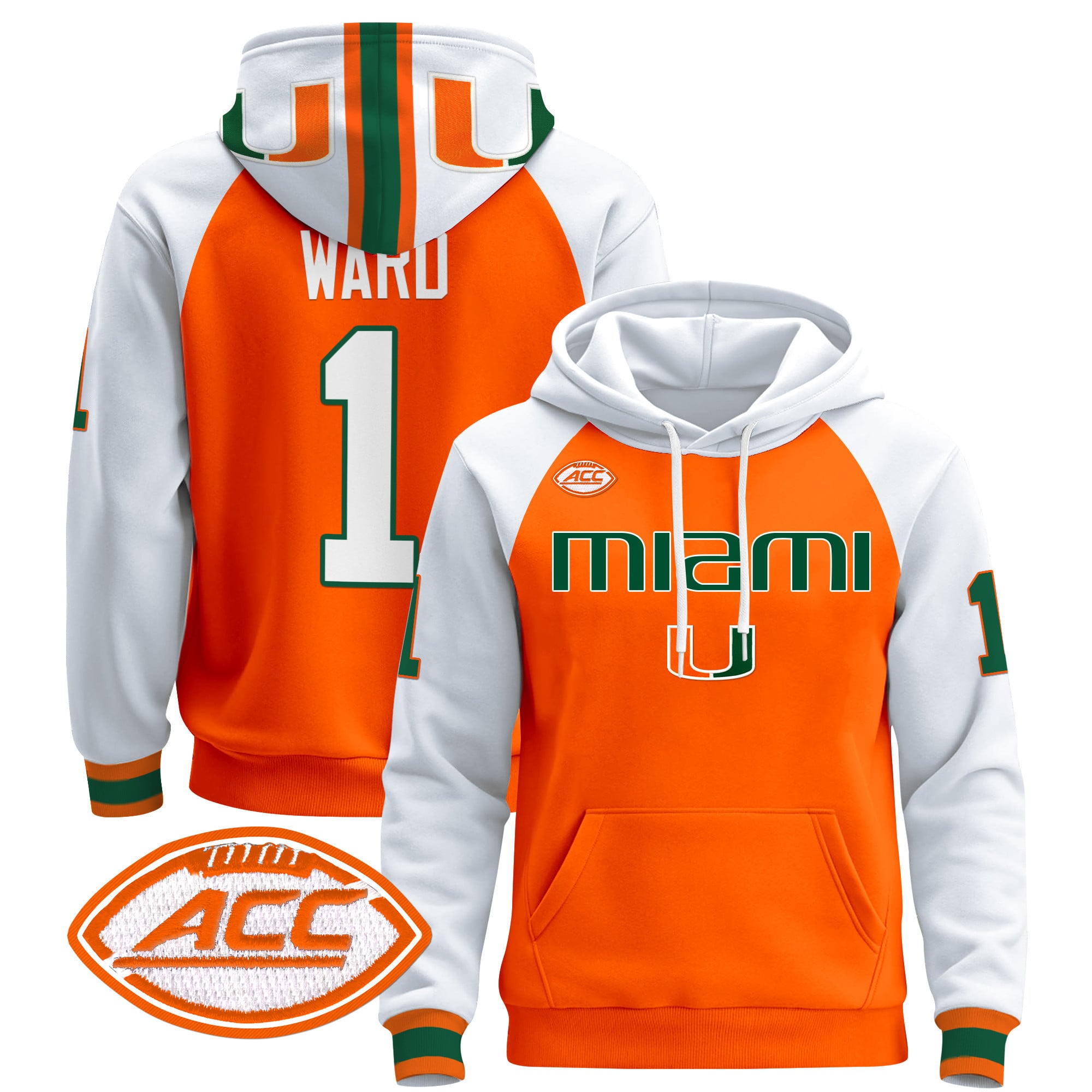 Miami Hurricanes 2024 Pullover Hoodie V3