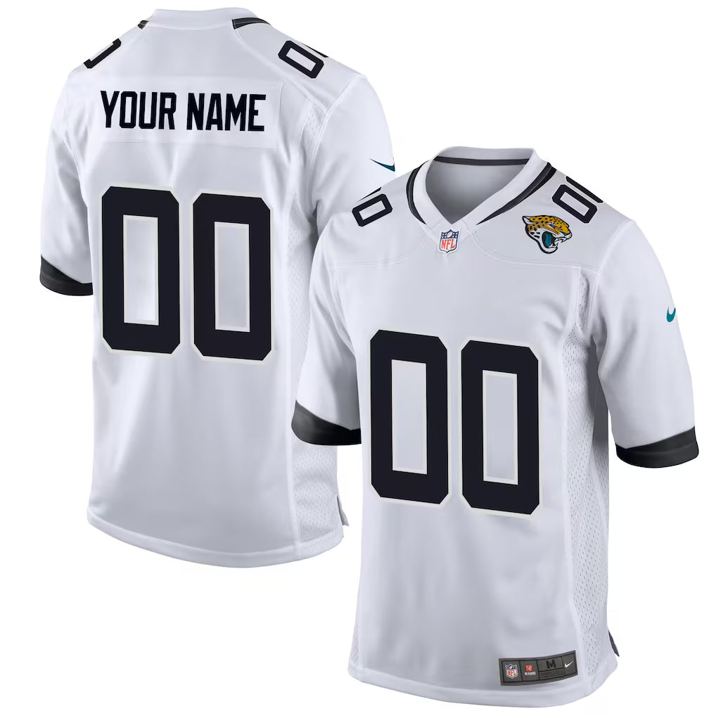 Custom Jacksonville Jaguars Jersey - White
