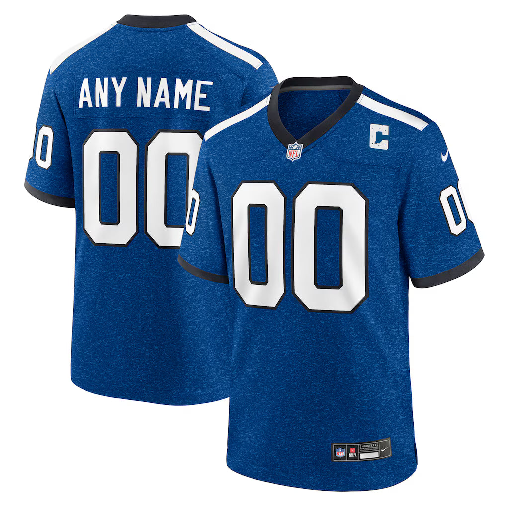Custom Indianapolis Colts Alternate Jersey - Blue