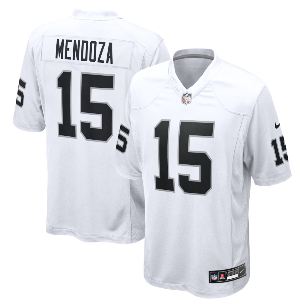 Fernando Mendoza Las Vegas Raiders 2026 NFL Draft First Round Pick No. 1 Jersey - White