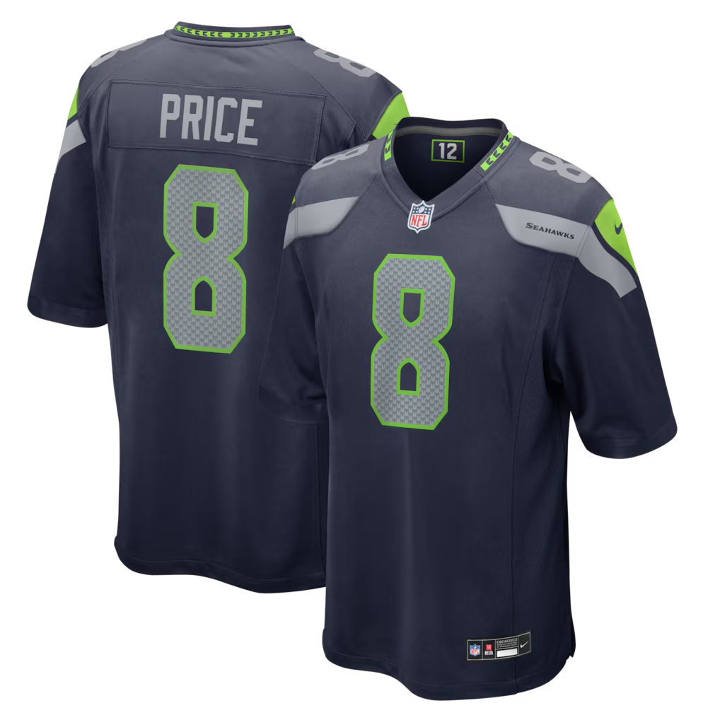 Jadarian Price Seattle Seahawks 2026 NFL Draft First Round Pick No. 32 Jersey - College Navy