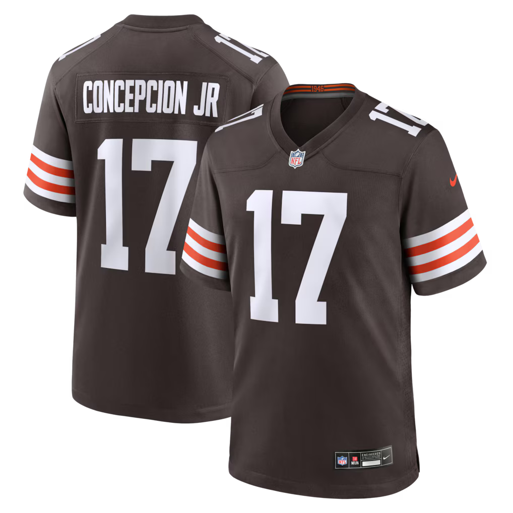 KC Concepcion Cleveland Browns 2026 NFL Draft First Round Pick No. 24 Jersey - Brown