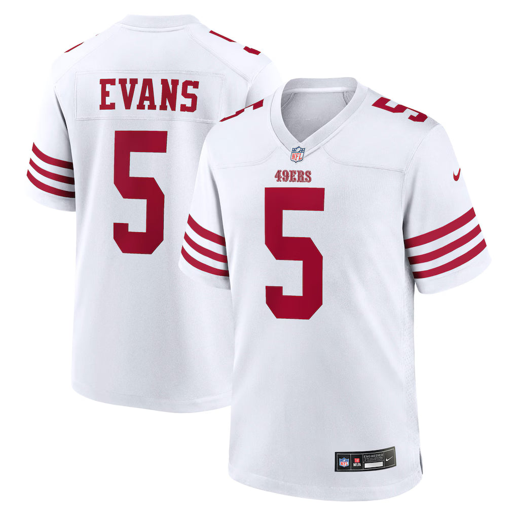 Mike Evans San Francisco 49ers Alternate Jersey - White