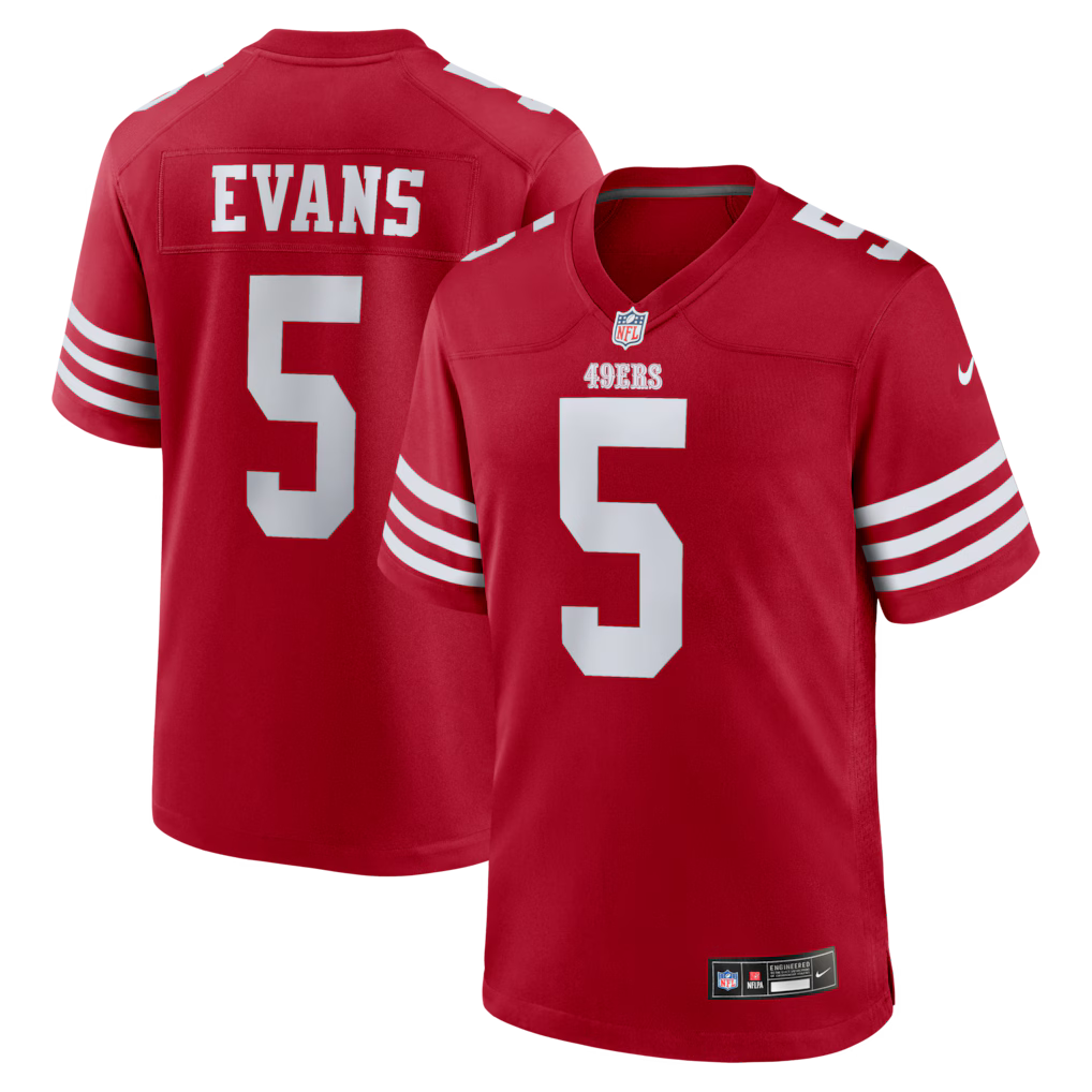 Mike Evans San Francisco 49ers Alternate Jersey - Scarlet