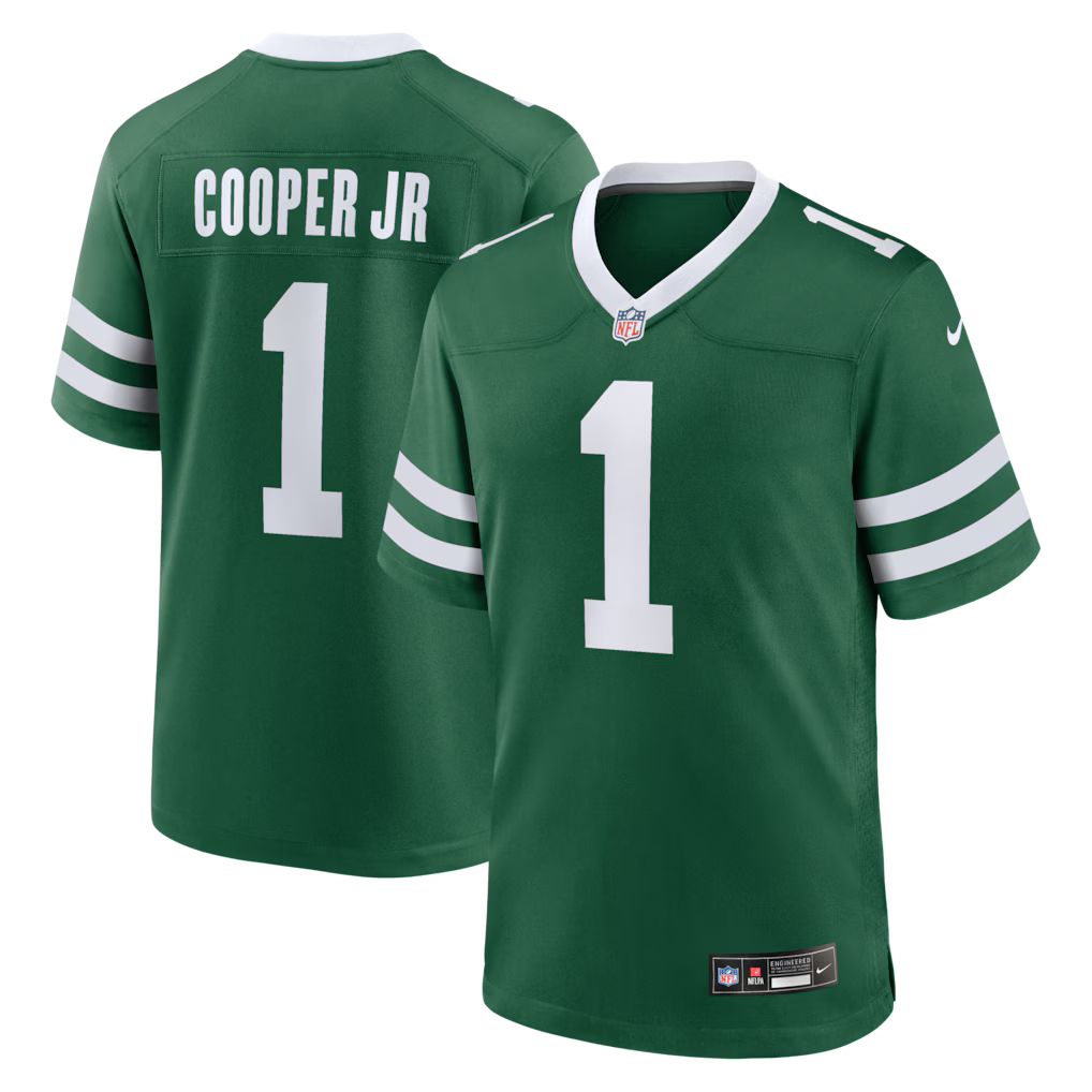 Omar Cooper Jr. New York Jets 2026 NFL Draft First Round Pick No. 30 Jersey - Legacy Green