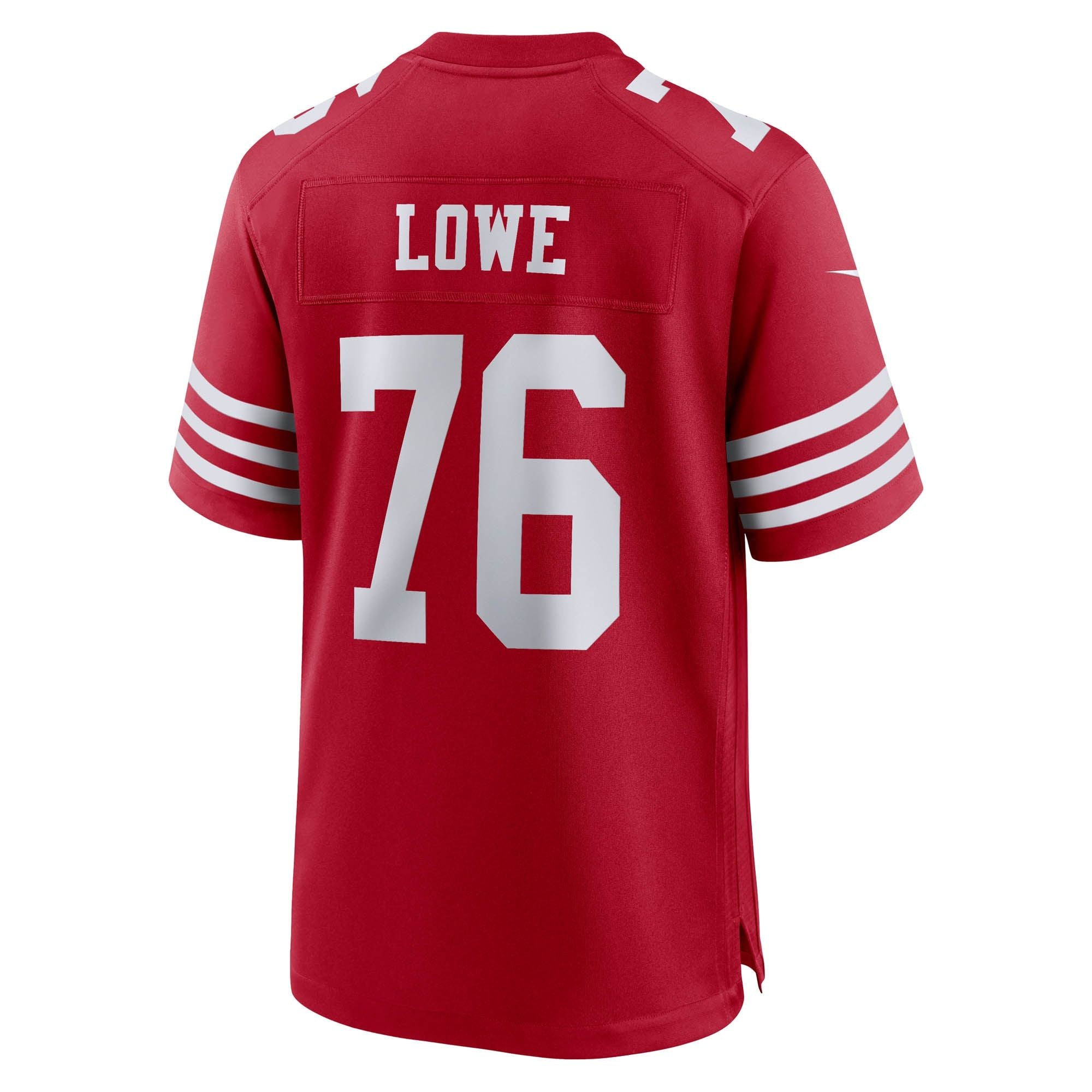 Men's San Francisco 49Ers Vederian Lowe Nike Scarlet Team Game Jersey