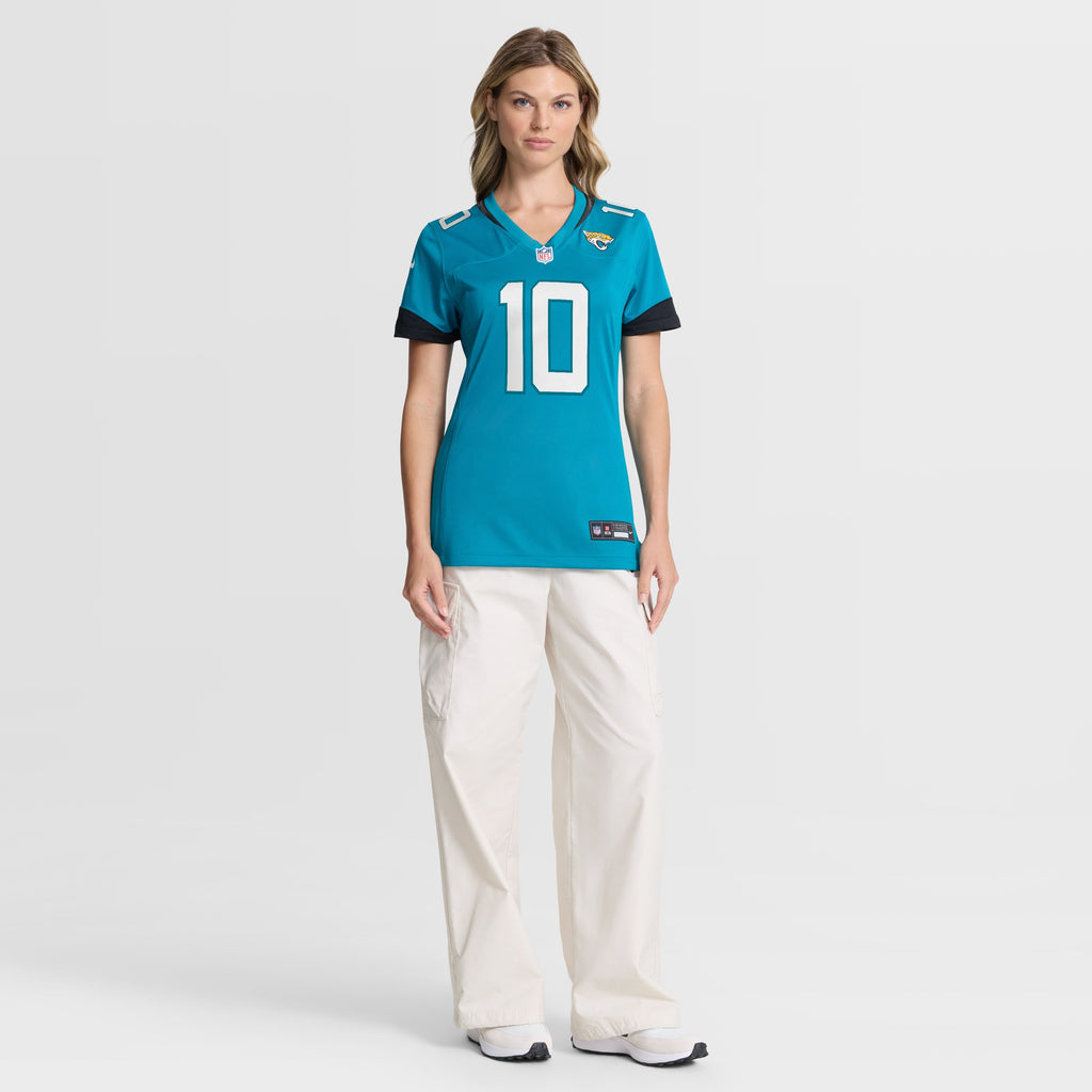 Women's Jacksonville Jaguars Carter Bradley Nike Teal Team Game Jersey