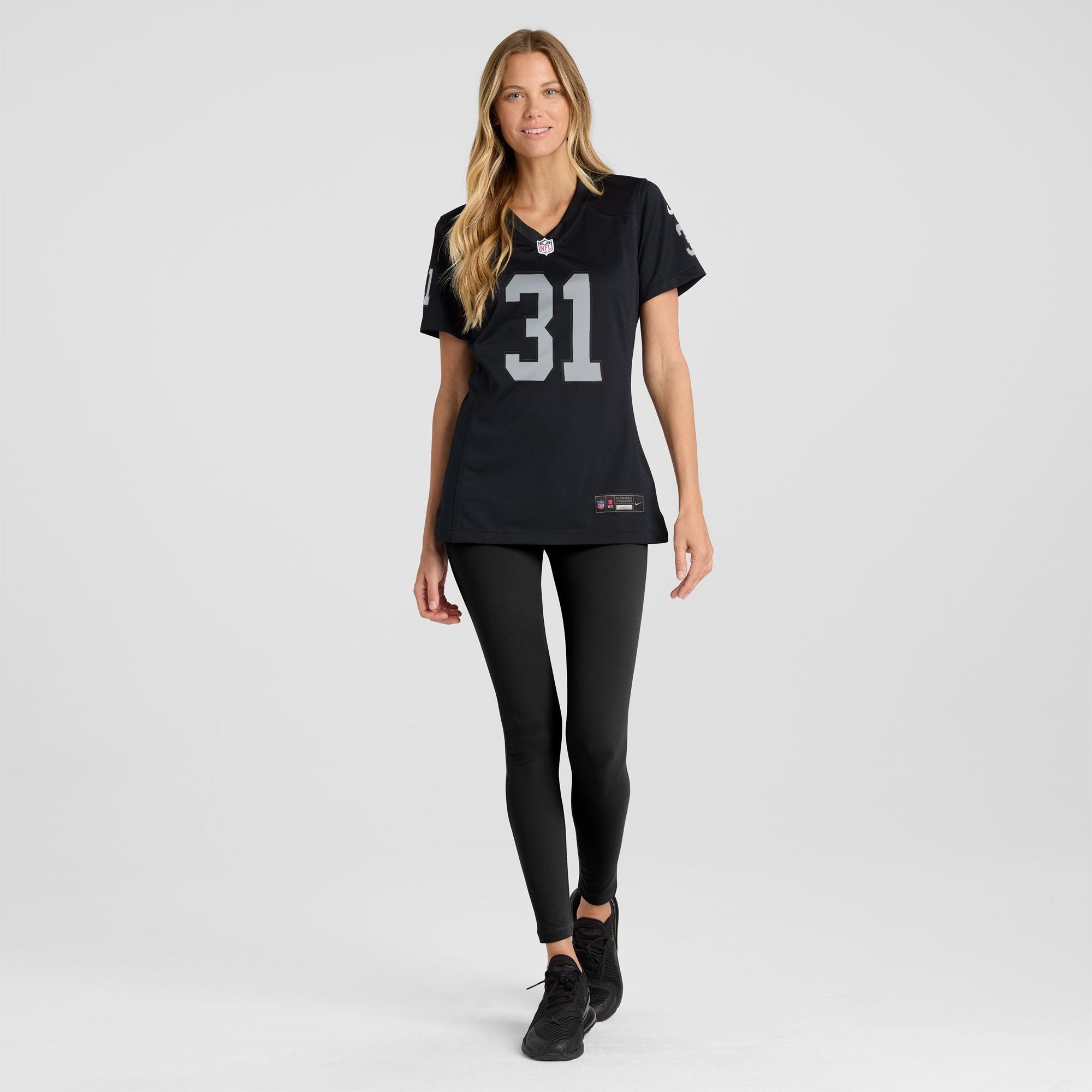 Women's Las Vegas Raiders Raheem Mostert Nike Black Team Game Jersey