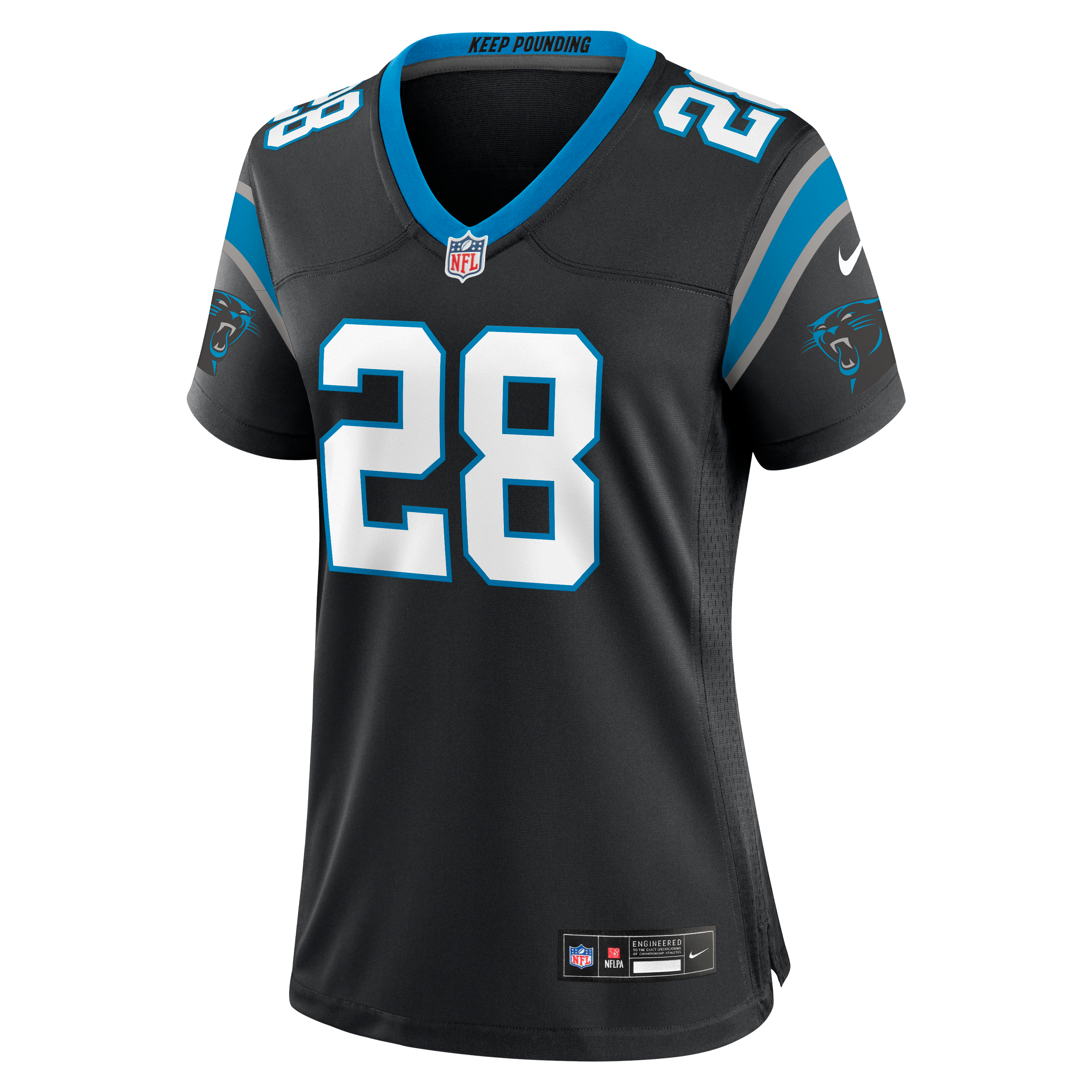 Women's Carolina Panthers Aj Dillon Nike Black Team Game Jersey