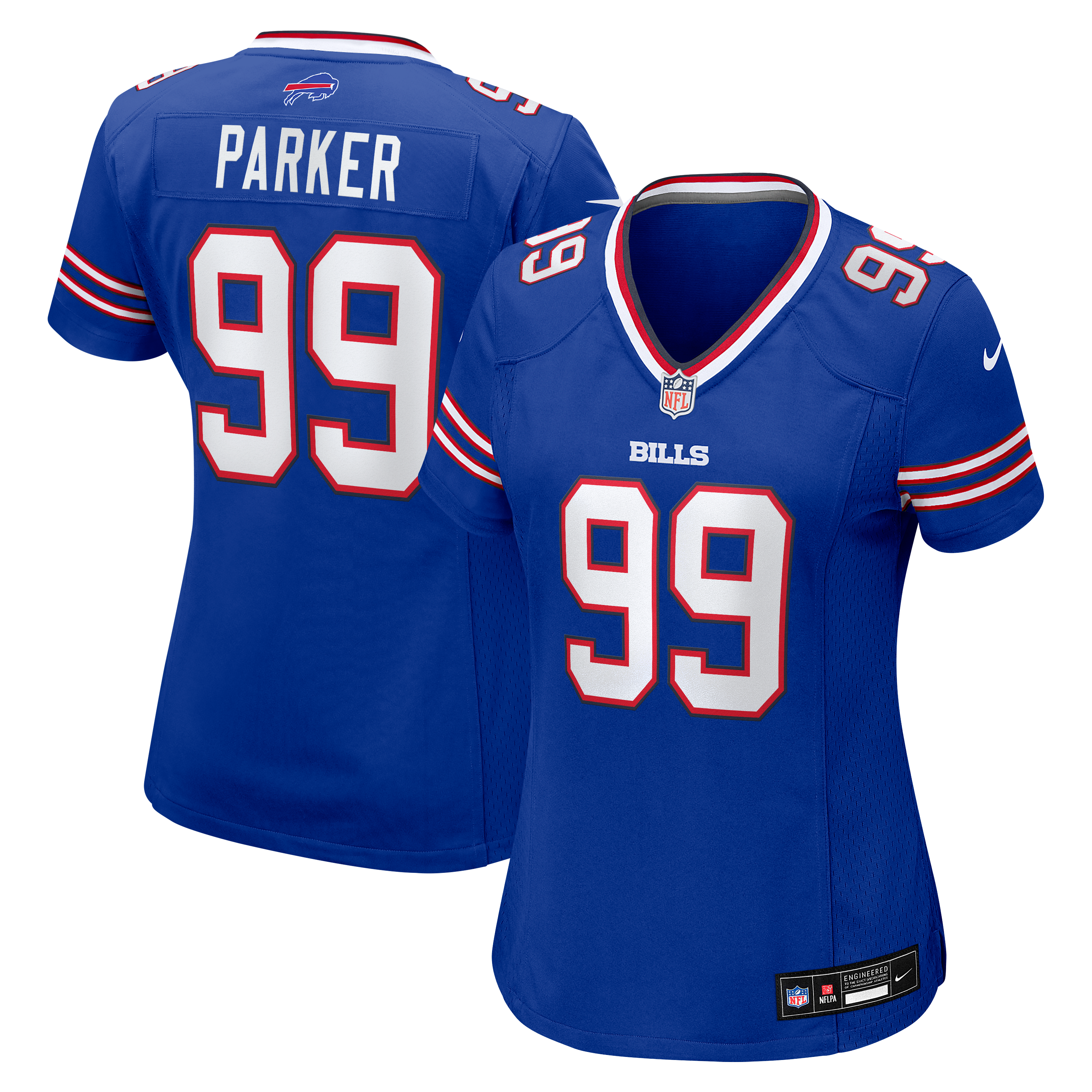 Women's Buffalo Bills Tj Parker Nike Royal Team Game Jersey