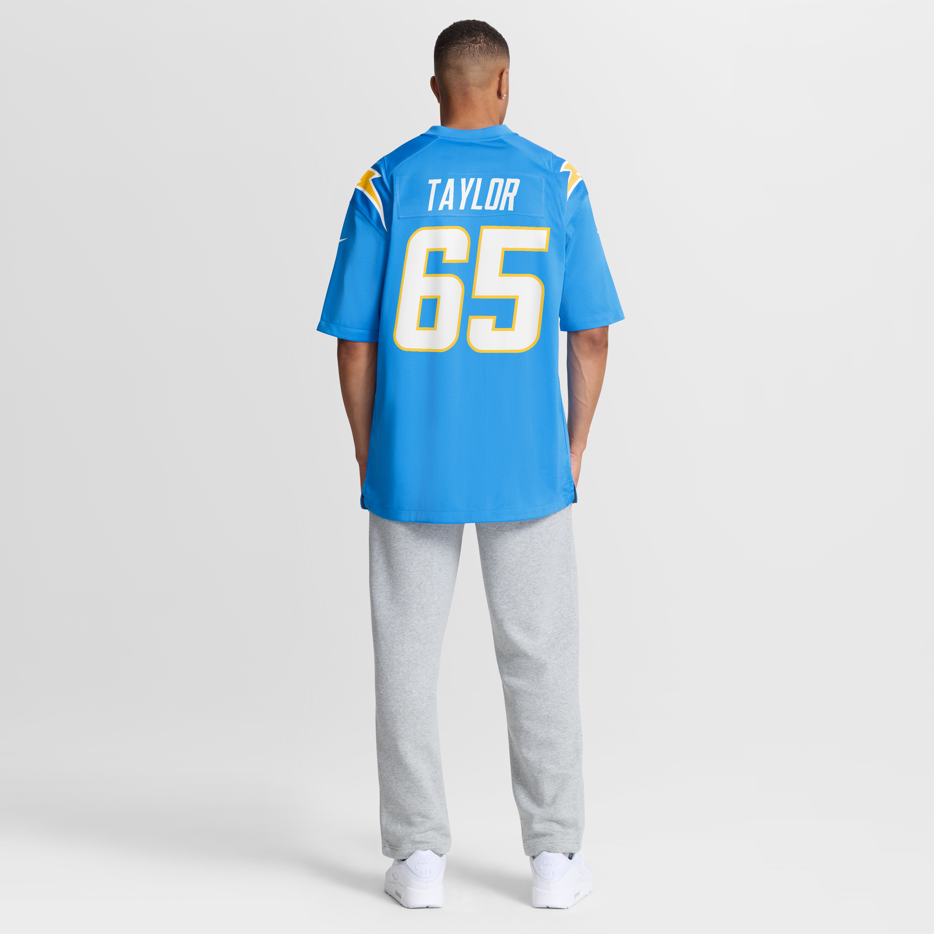 Men's Los Angeles Chargers Logan Taylor Nike Powder Blue Team Game Jersey
