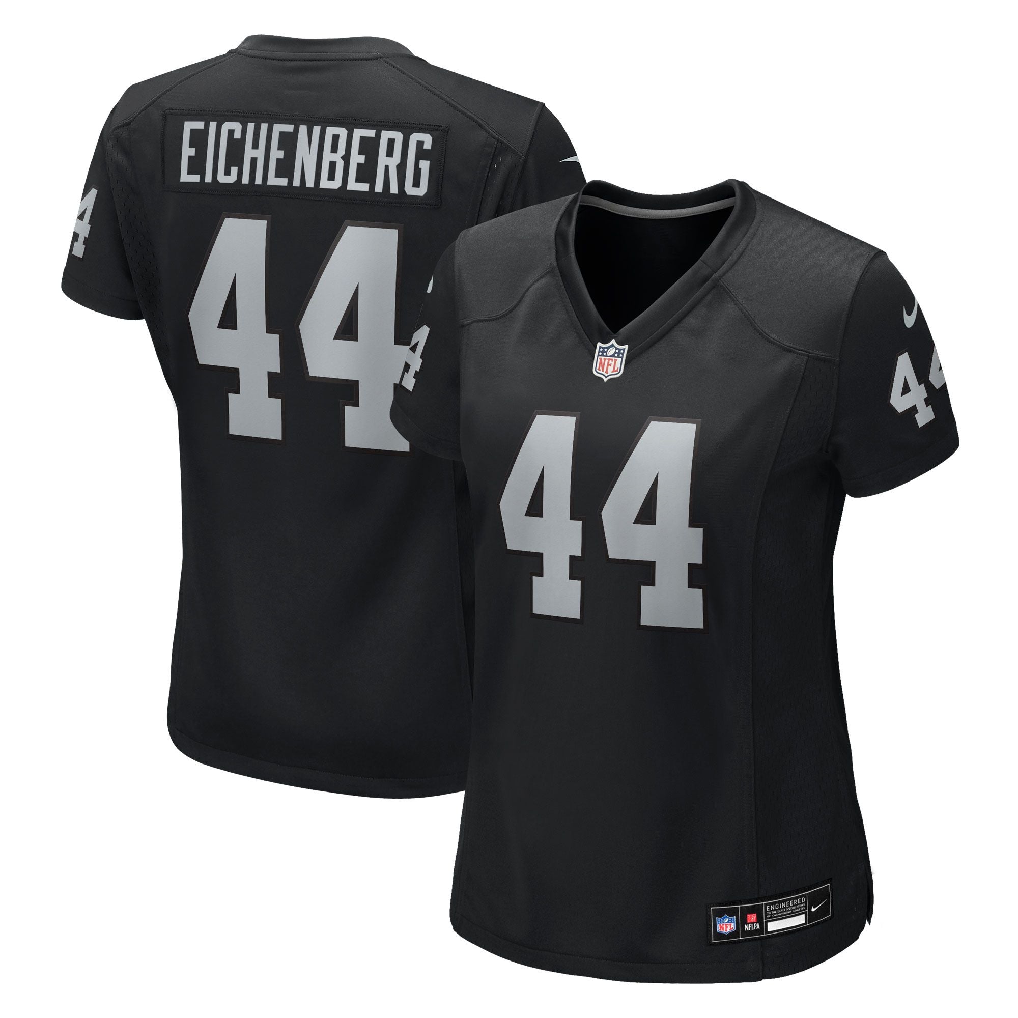 Women's Las Vegas Raiders Tommy Eichenberg Nike Black Team Game Jersey