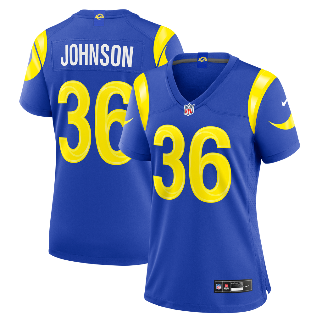 Women's Los Angeles Rams Alex Johnson Nike Royal Team Game Jersey