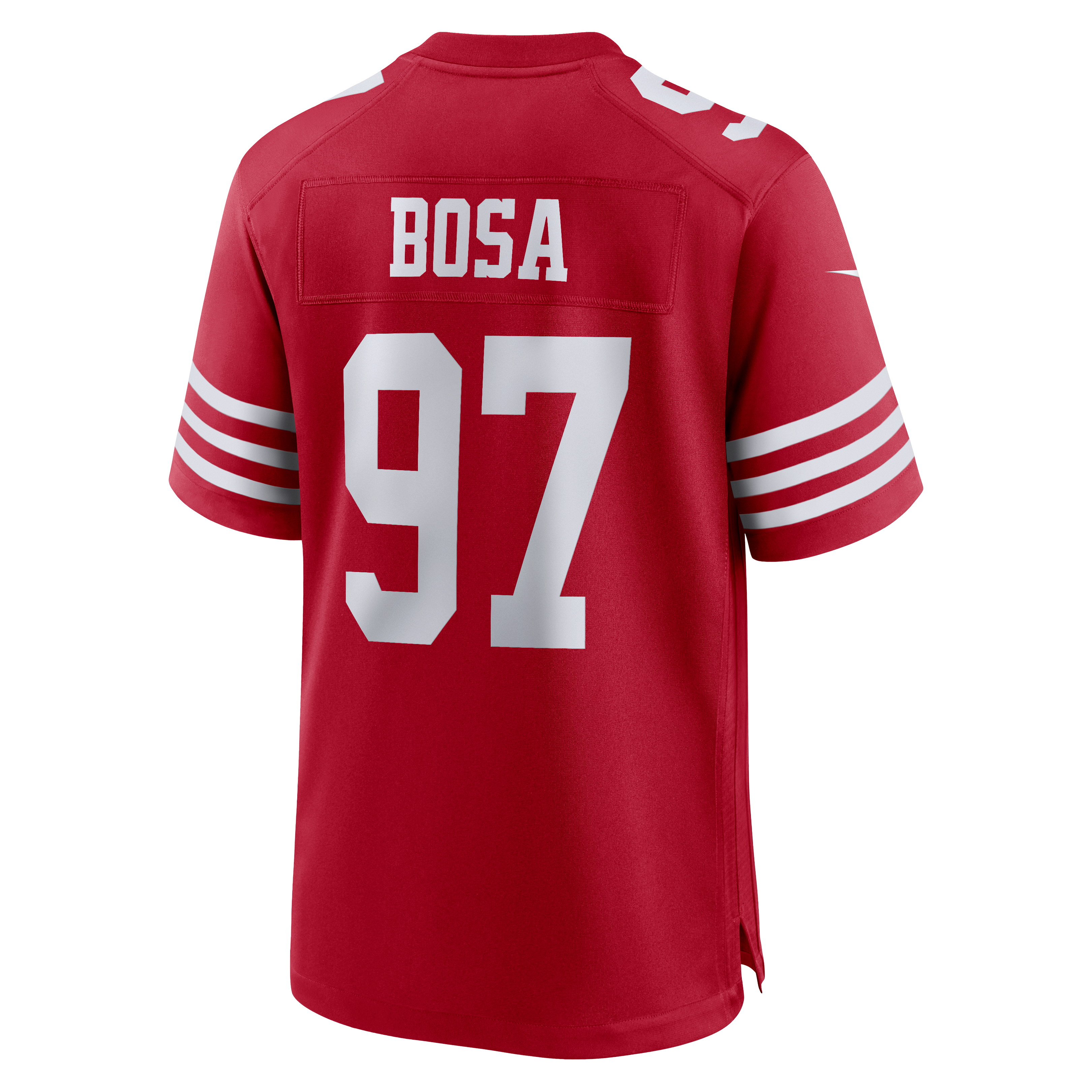 Men's San Francisco 49Ers Nick Bosa Nike Scarlet 80Th Anniversary Game Jersey