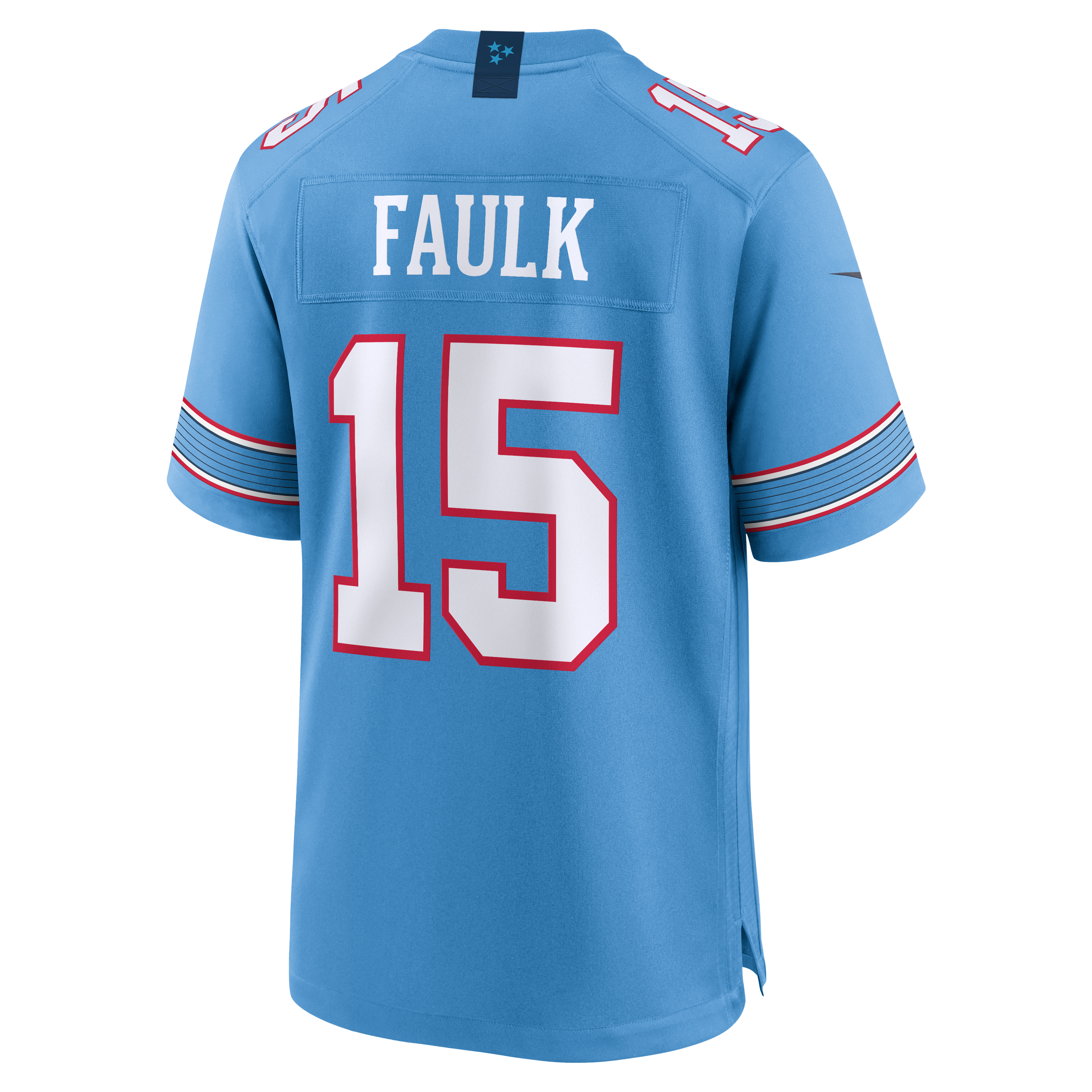 Men's Tennessee Titans Keldric Faulk Nike Light Blue Team Game Jersey