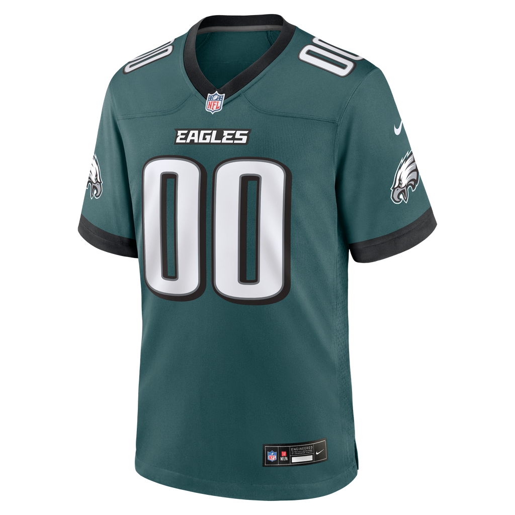 Men's Philadelphia Eagles Nike Midnight Green Team Custom Game Jersey