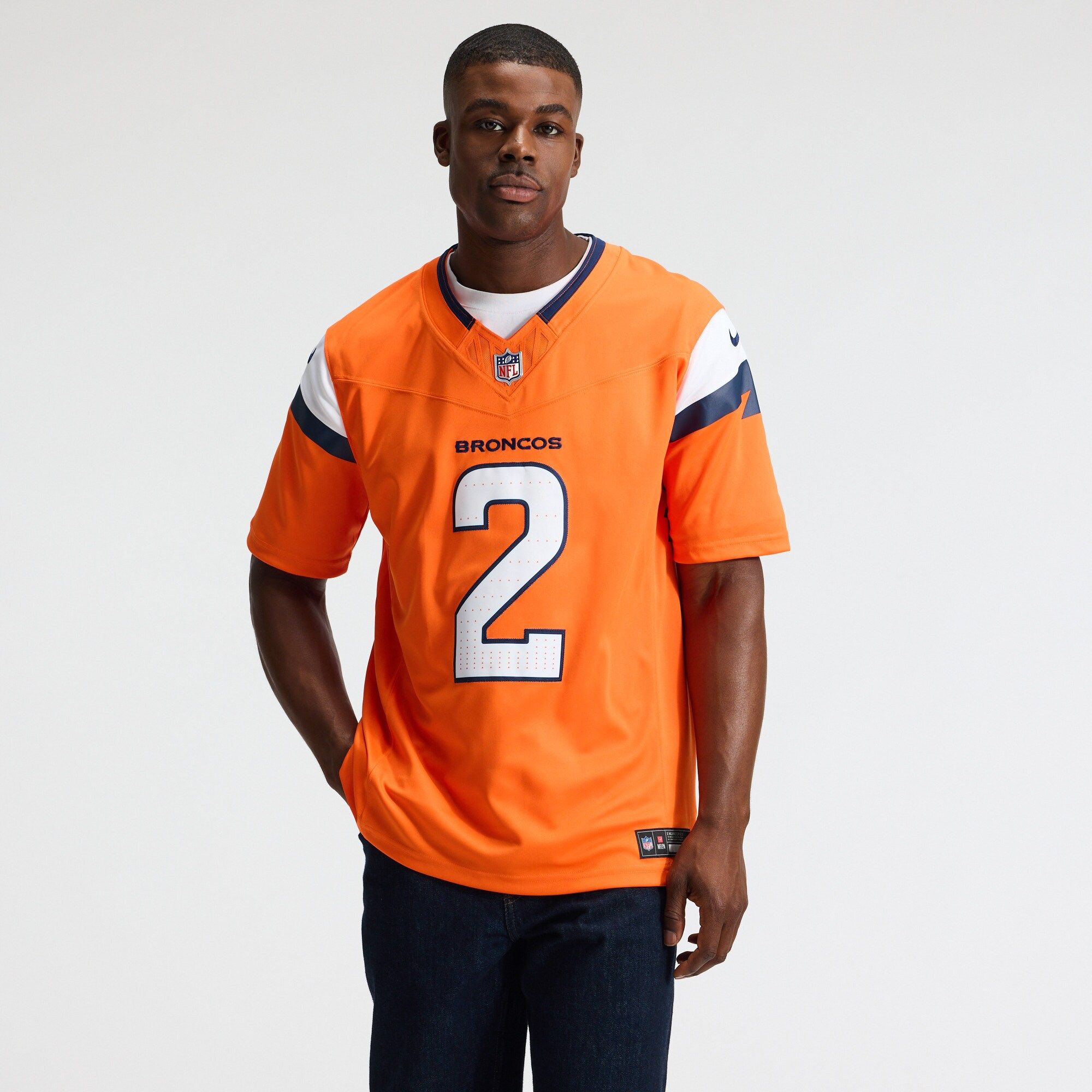 Men's Denver Broncos Patrick Surtain Ii Nike Orange Team Vapor Fuse Stitched Limited Jersey