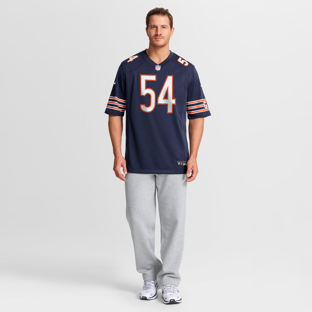 Men's Chicago Bears Logan Jones Nike Navy Team Game Jersey