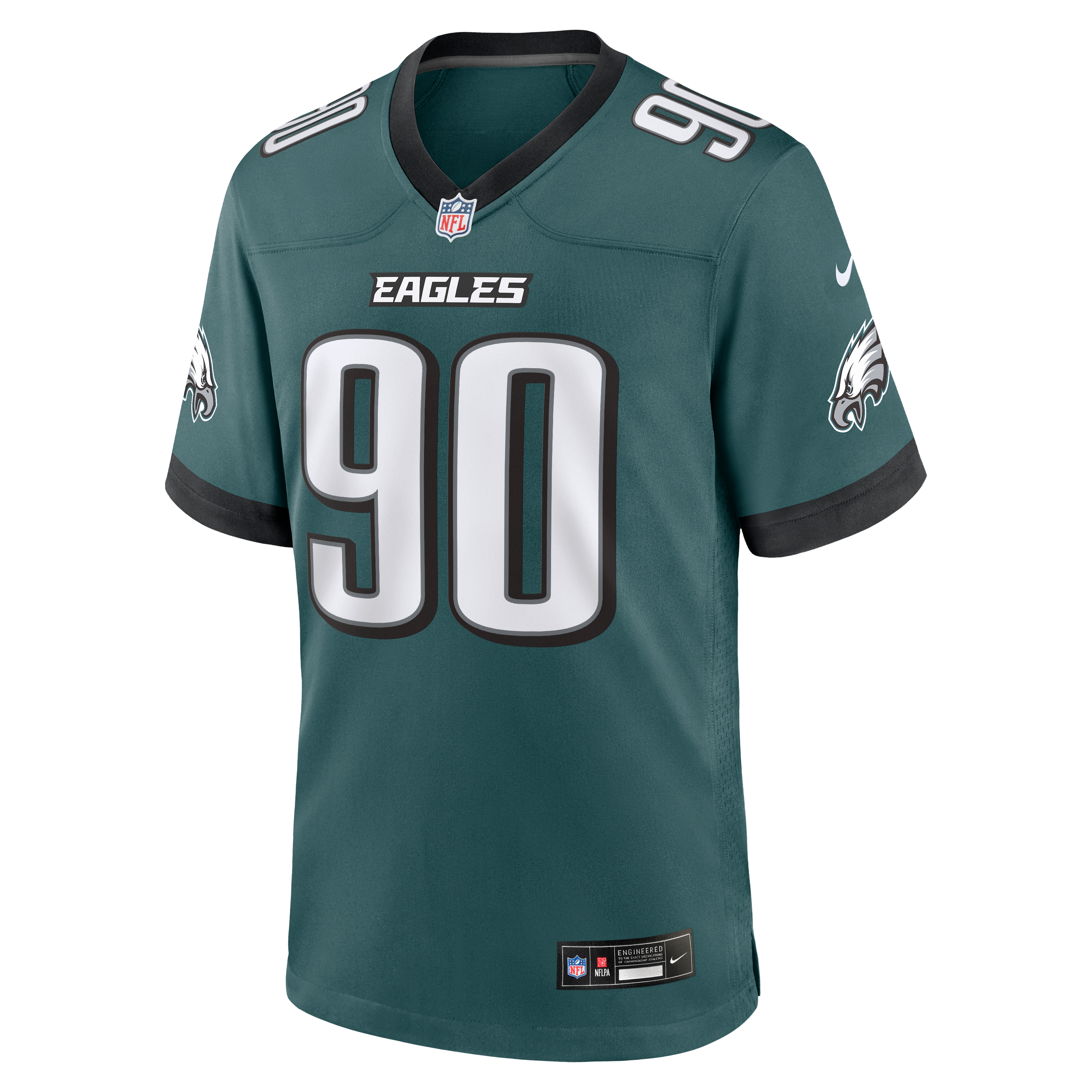 Men's Philadelphia Eagles Jordan Davis Nike Midnight Green Team Game Jersey
