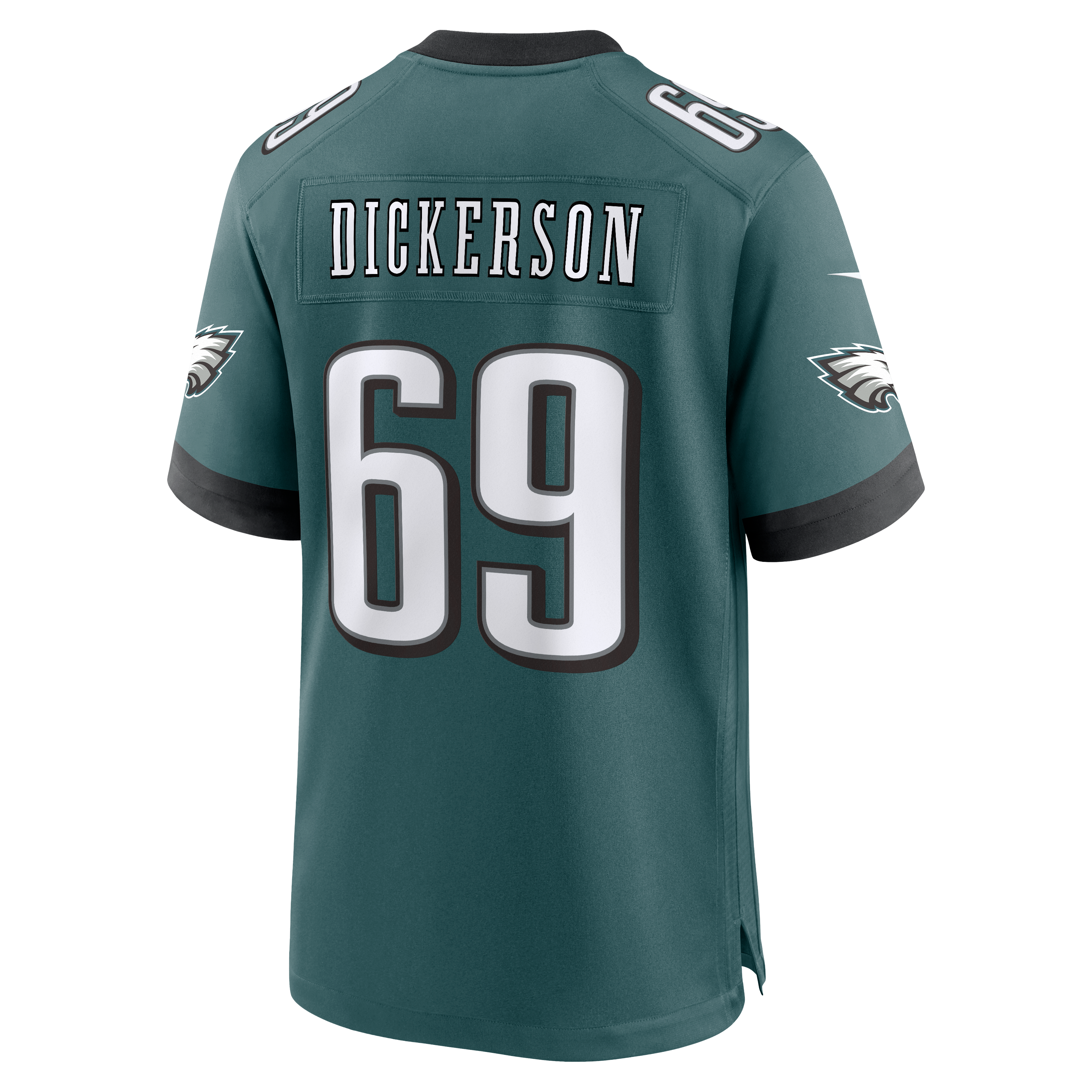 Men's Philadelphia Eagles Landon Dickerson Nike Midnight Green Team Game Jersey