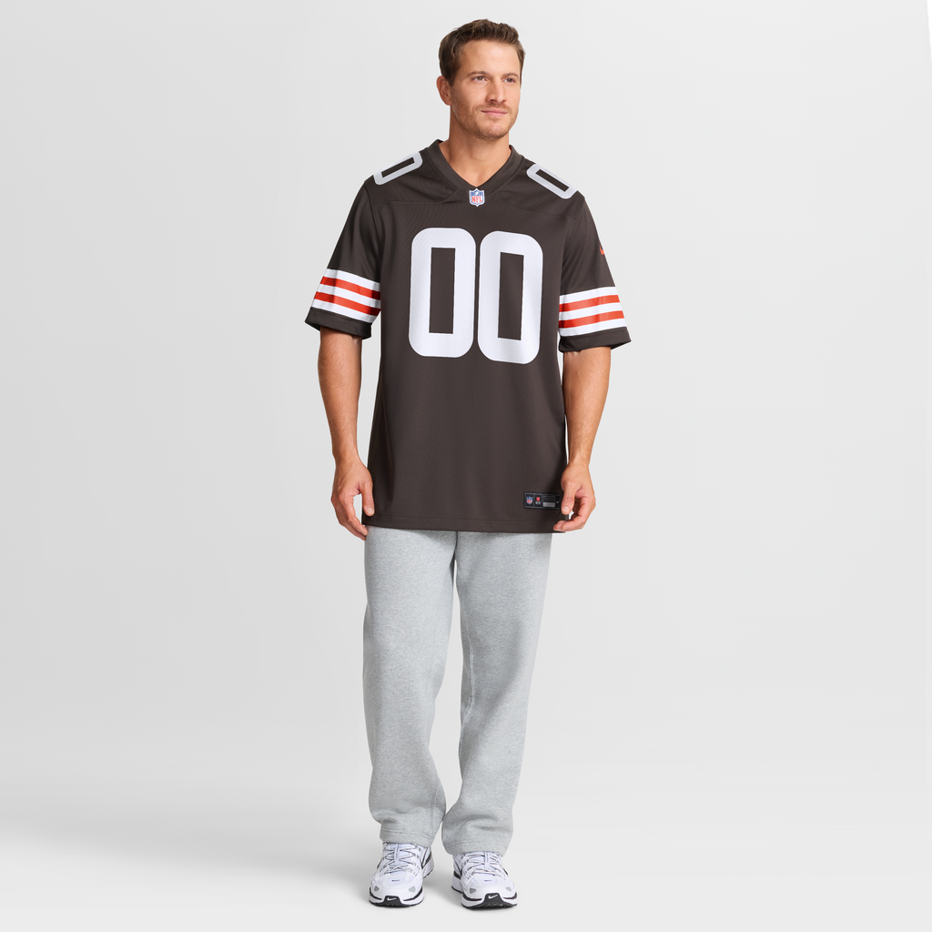 Men's Cleveland Browns Joe Royer Nike Brown Game Jersey
