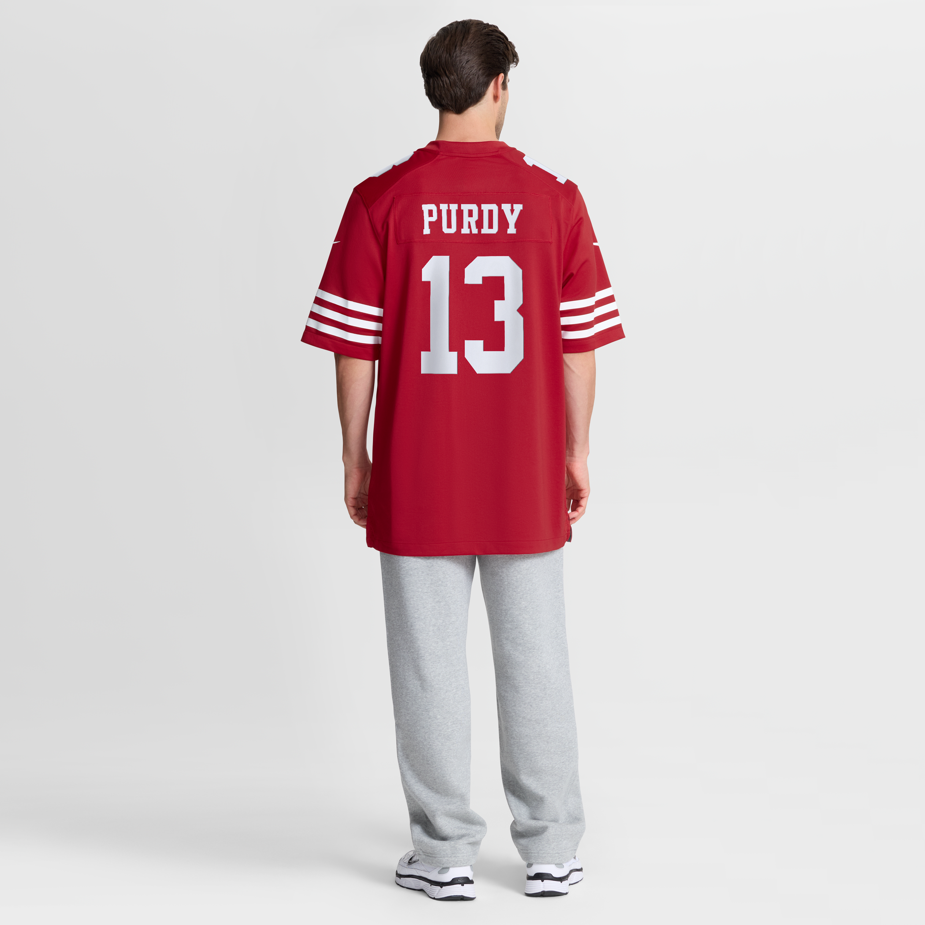Men's San Francisco 49Ers Brock Purdy Nike Scarlet 80Th Anniversary Game Jersey