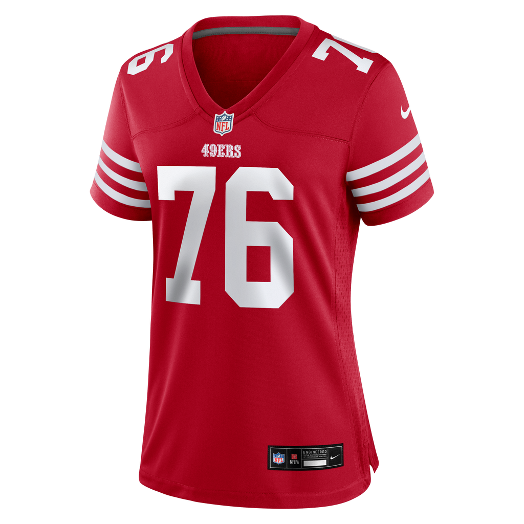 Women's San Francisco 49Ers Vederian Lowe Nike Scarlet Team Game Jersey
